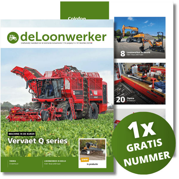 Dubbele cover van het vakblad de Loonwerker editie 9 en 10 2025