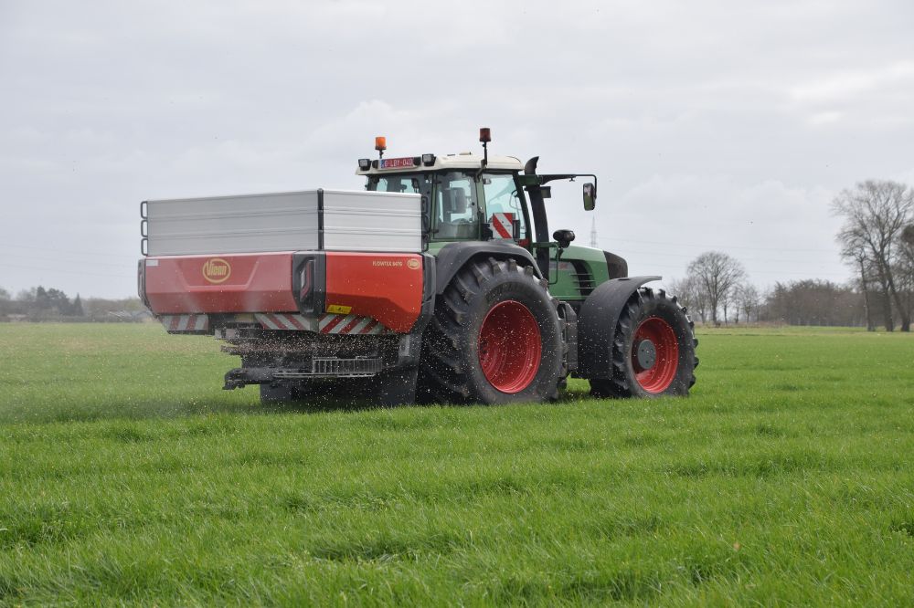 Flowtex-strooier van Vicon in de praktijk 