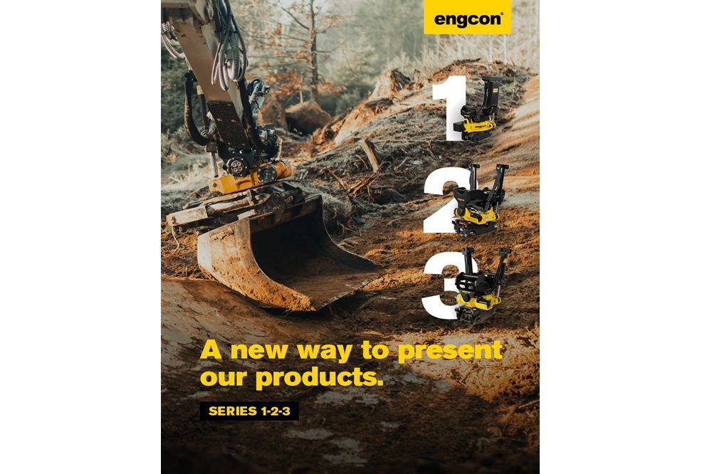 engcon lanceert de 1-2-3 Series voor tiltrotators